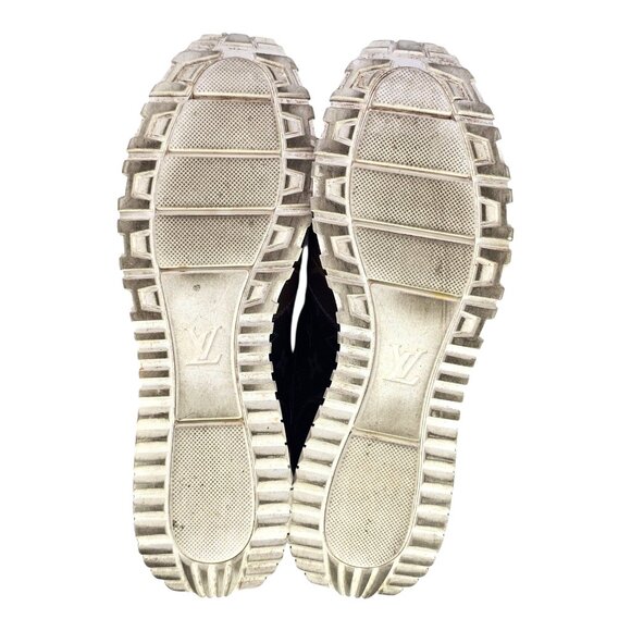 LOUIS VUITTON Monogram LV Sneakers Shoes Mens Lace Up Run Away UK 10 / US 11 - Picture 11 of 13